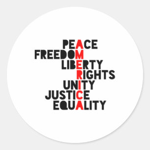 Anti-trump America Meaning Classic Round Sticker