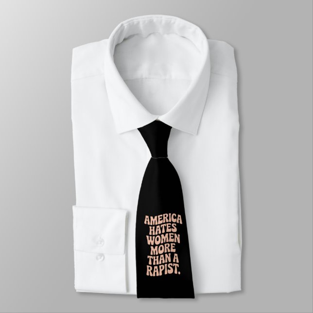 Anti Trump Anti MAGA Protest Feminist Activist  Tie (Tied)