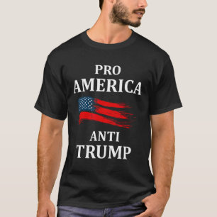 Anti-trump Anti Trump 2024 American Usa Flag T-Shirt