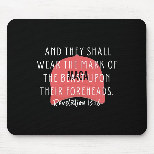 Anti Trump Bible Verse And They Shall Wear The Mar Mouse Mat (Front)