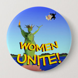 Anti Trump Biden Women Unite Vote Democrat 2020 10 Cm Round Badge