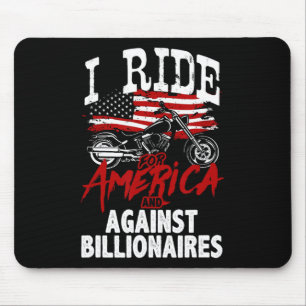 Anti Trump Biker Pro-democracy Resist Against Bill Mouse Mat
