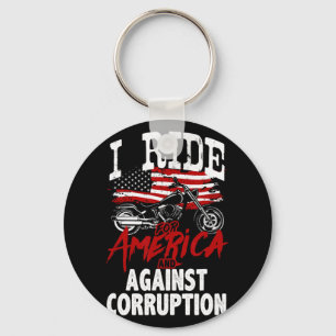Anti Trump Biker Resist Against Corruption Protest Key Ring
