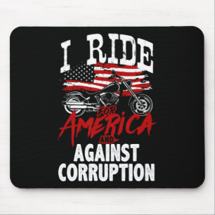 Anti Trump Biker Resist Against Corruption Protest Mouse Mat