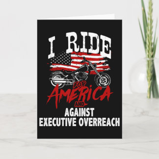 Anti Trump Biker Resist Against Executive Overreac Card