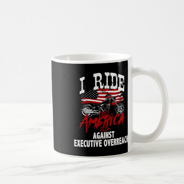 Anti Trump Biker Resist Against Executive Overreac Coffee Mug (Right)