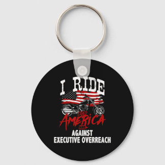 Anti Trump Biker Resist Against Executive Overreac Key Ring