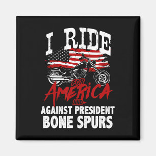 Anti Trump Biker Resist Against President Bone Spu Magnet