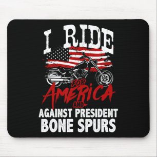 Anti Trump Biker Resist Against President Bone Spu Mouse Mat