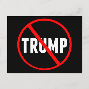 Anti Trump Bold Political Postcard