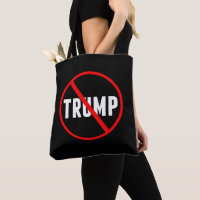 Anti Trump Bold Red Strikethrough Black