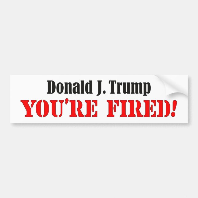 Anti-Trump Bumper Sticker (Front)