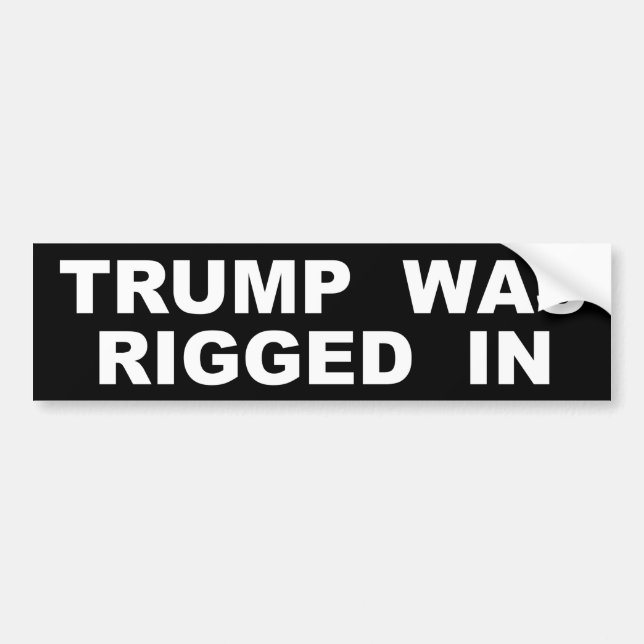 Anti-Trump bumper sticker Hillary won popular vote (Front)