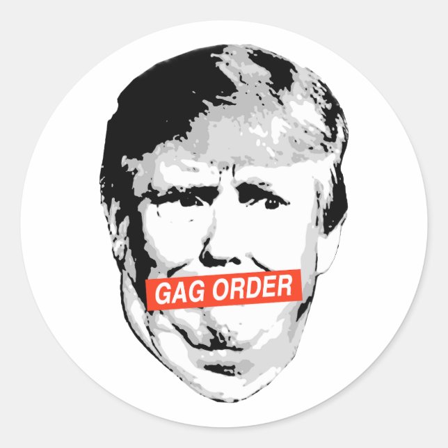 Anti-Trump Classic Round Sticker (Front)