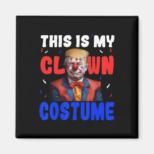 Anti Trump Clown Costume Funny Halloween President Magnet
