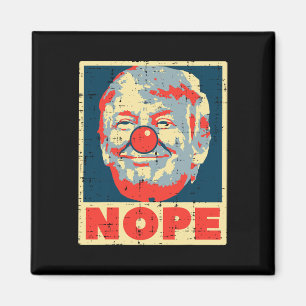 Anti Trump Clown Vintage Retro Impeach No Donald  Magnet