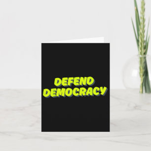 Anti-trump - Defend Democracy Card