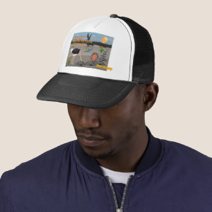 Anti Trump / Digging his head in the sand, Trucker Hat