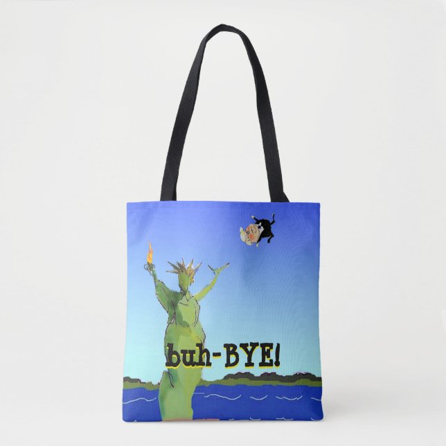 Anti Trump, Dump Trump 2020 Presidential Election Tote Bag (Front)