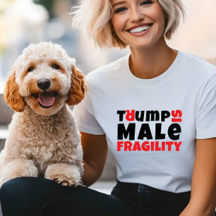 Anti Trump feminist protest slogan red black Tri-Blend Shirt