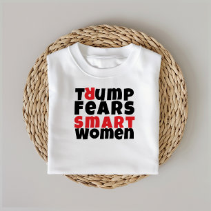 Anti trump feminist protest slogan red black Tri-Blend shirt