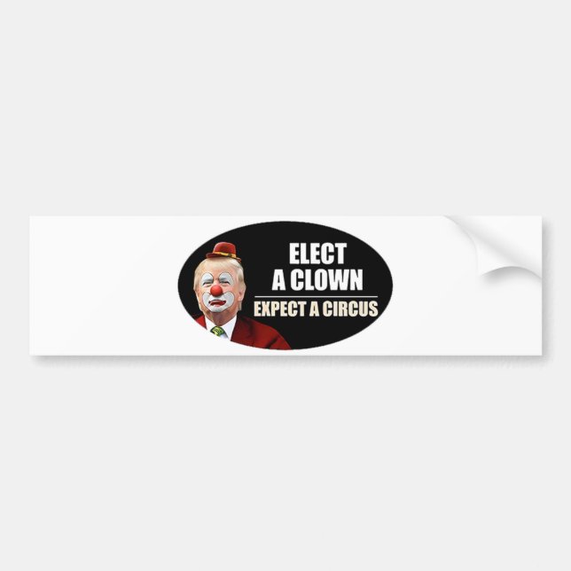 Anti Trump Flag Bumper Sticker (Front)