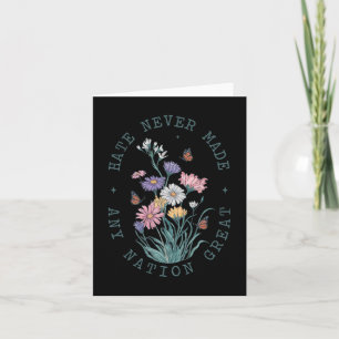 Anti Trump Floral Butterflies Democrat President L Card