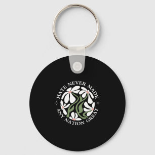 Anti Trump Floral Butterflies Democrat President L Key Ring