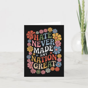 Anti Trump Floral Democrat President Liberal Card