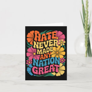 Anti Trump Floral Democrat President Liberal Card