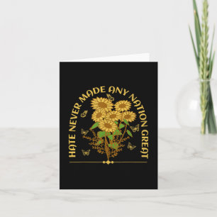 Anti Trump Floral Democrat President Liberal Sunfl Card