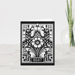 Anti Trump Floral Resist 8647 86 47 Impeach Trump  Card