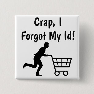 Anti Trump, funny Id for Groceries Button