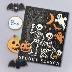Anti Trump Halloween Skeleton FDT Trump Halloween Jigsaw Puzzle