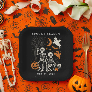 Anti Trump Halloween Skeleton FDT Trump Halloween Paper Plate