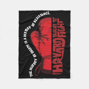 Anti-trump Harvard Political Protest Fleece Blanket