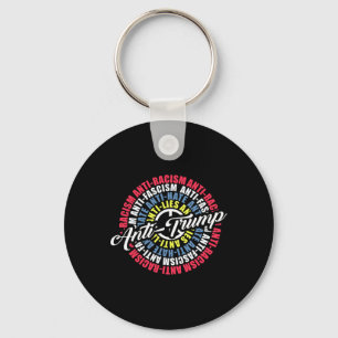 Anti Trump Hate Lies And Fascism Resist Election Key Ring