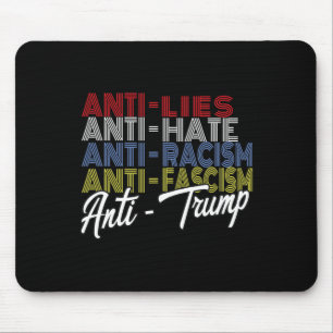Anti Trump Hate Lies And Fascism Resist Vote Nov 5 Mouse Mat