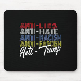 Anti Trump Hate Lies And Fascism Resist Vote Nov 5 Mouse Mat