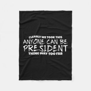 Anti Trump Hate Long Sleeve Fleece Blanket