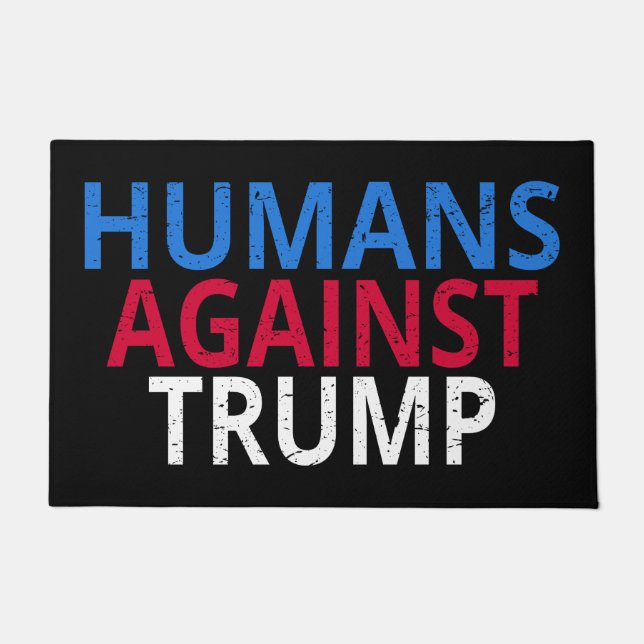 Anti-Trump - Humans Against Trump Doormat (Front)