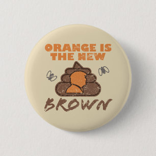 Anti-Trump Humour Poop 6 Cm Round Badge