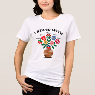 Anti Trump I Stand With Canada Mexico Greenland Uk Tri-Blend Shirt