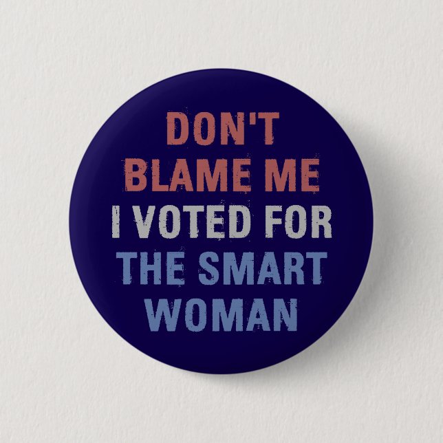 Anti Trump I Voted For Kamala Harris 6 Cm Round Badge (Front)