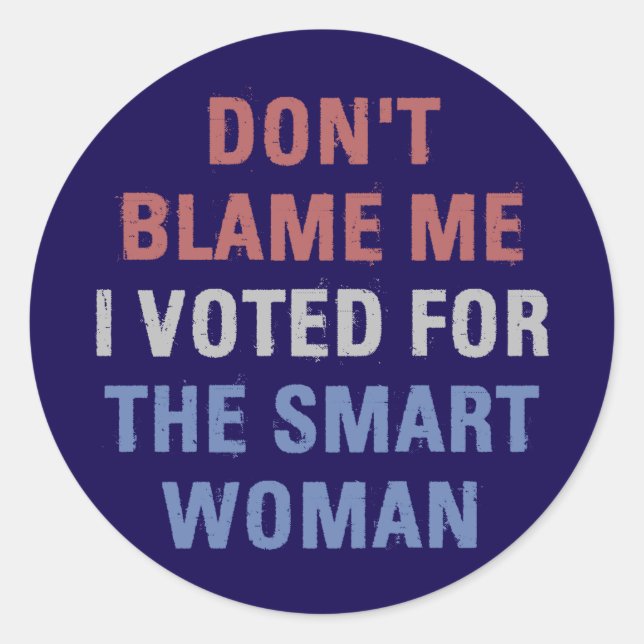 Anti Trump I Voted For Kamala Harris Classic Round Sticker (Front)
