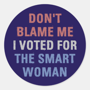 Anti Trump I Voted For Kamala Harris Classic Round Sticker