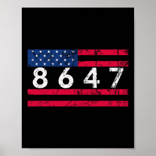 Anti Trump Impeach 47 8647 86 47 47th President Us Poster