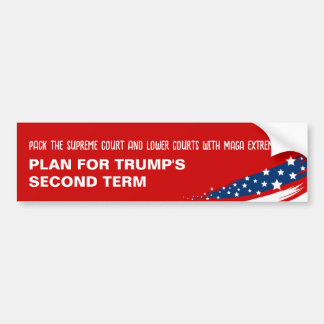 Anti-Trump MAGA extremists Bumper Sticker