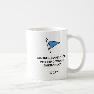 Anti Trump Marked Safe Social Media Fake News Meme Coffee Mug