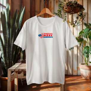 Anti-Trump merch protest flag red blue T-Shirt